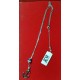 Collana uomo in acciaio con pendente a forma di ancora e smalti