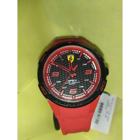 Orologio FERRARI APEX - 0830664 - Dimensione cassa: 44 mm, Materiale cinturino: Silicone, resistente all'acqua: 3 ATM.