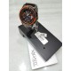 Orologio uomo VAGARY chrono in acciaio nero e ghiera arancione mod.IA8-245-51