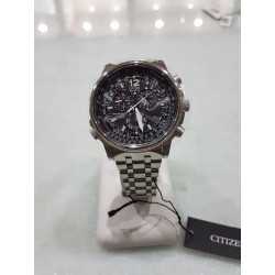 Orologio uomo CITIZEN mod.AS4020-52E chrono pilot radiocontrollato eco drive in acciaio