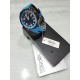 Orologio uomo VAGARY con cinturino in gomma azzurro-nero e cassa in acciaio nero mod. IB6-345-56