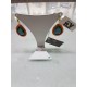 Orecchini SIKE' in argento con cristalli swarosky Royal-green e zirconi mod.SW028-17OR